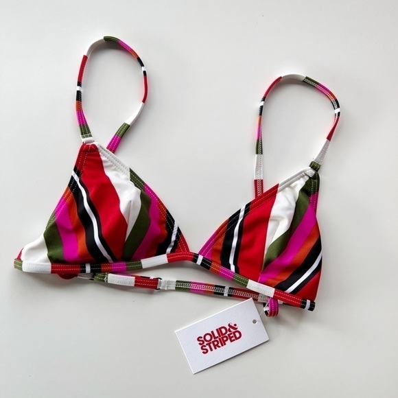 Solid and Stripe The Lulu Top in Watermelon Stripe - Picture 2 of 4